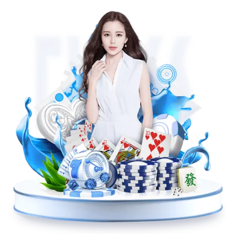 Bàn chơi casino trực tuyến với các quân bài và chip